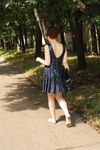 Feet - Toria - 2013-08-24 Redhead beauty in blue dress