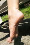 Feet - Toria - 2013-08-24 Redhead beauty in blue dress
