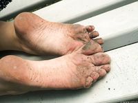 Feet - Toria - 2013-08-24 Redhead beauty in blue dress