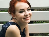 Feet - Toria - 2013-08-24 Redhead beauty in blue dress