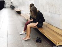 Feet - Uliana - 2016-11-29 Tired of shoes