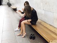 Feet - Uliana - 2016-11-29 Tired of shoes