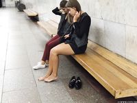 Feet - Uliana - 2016-11-29 Tired of shoes