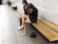 Feet - Uliana - 2016-11-29 Tired of shoes