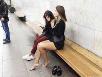 Feet - Uliana - 2016-11-29 Tired of shoes