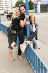 Feet - Valya + Ira + Jenya - 2006-12-25 Three barefoot girls