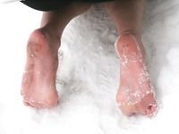 Feet - Valya - 2007-06-15 Hot feet and cold snow