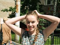 Feet - Valya A - 2016-02-28 A girl with plaited hair