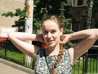 Feet - Valya A - 2016-02-28 A girl with plaited hair