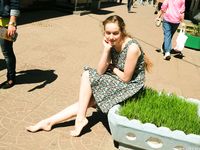 Feet - Valya A - 2016-02-28 A girl with plaited hair