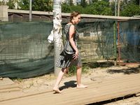 Feet - Valya A - 2016-02-28 A girl with plaited hair