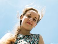 Feet - Valya A - 2016-02-28 A girl with plaited hair