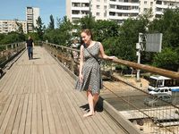 Feet - Valya A - 2016-02-28 A girl with plaited hair