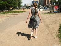 Feet - Valya A - 2016-02-28 A girl with plaited hair