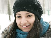 Feet - Victoria - 2013-06-12 Barefoot in deep fresh snow