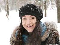 Feet - Victoria - 2013-06-12 Barefoot in deep fresh snow