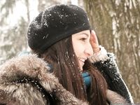 Feet - Victoria - 2013-06-12 Barefoot in deep fresh snow