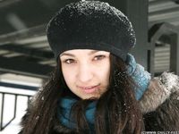 Feet - Victoria - 2013-06-12 Barefoot in deep fresh snow