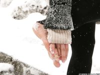 Feet - Victoria - 2013-06-12 Barefoot in deep fresh snow