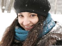 Feet - Victoria - 2013-06-12 Barefoot in deep fresh snow