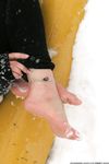 Feet - Victoria - 2013-06-12 Barefoot in deep fresh snow