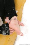Feet - Victoria - 2013-06-12 Barefoot in deep fresh snow