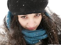 Feet - Victoria - 2013-06-12 Barefoot in deep fresh snow