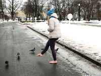 Feet - Victoria A - 2015-06-10 The first time on snow