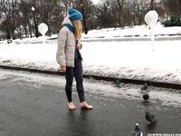 Feet - Victoria A - 2015-06-10 The first time on snow