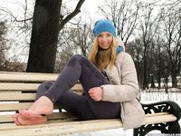 Feet - Victoria A - 2015-06-10 The first time on snow