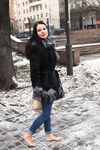 Feet - Victoria B - 2016-07-29 Barefoot in the snowy street