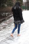 Feet - Victoria B - 2016-07-29 Barefoot in the snowy street