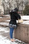 Feet - Victoria B - 2016-07-29 Barefoot in the snowy street