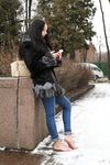 Feet - Victoria B - 2016-07-29 Barefoot in the snowy street