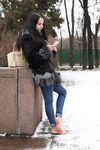 Feet - Victoria B - 2016-07-29 Barefoot in the snowy street