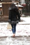 Feet - Victoria B - 2016-07-29 Barefoot in the snowy street