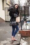 Feet - Victoria B - 2016-07-29 Barefoot in the snowy street