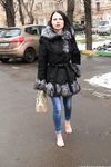 Feet - Victoria B - 2016-07-29 Barefoot in the snowy street