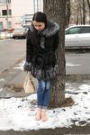 Feet - Victoria B - 2016-07-29 Barefoot in the snowy street