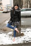 Feet - Victoria B - 2016-07-29 Barefoot in the snowy street