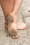 Feet - Vika - 2012-04-25 The first barefoot walk in 2012