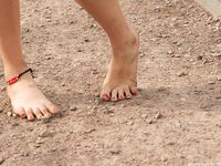 Feet - Vika - 2012-04-25 The first barefoot walk in 2012