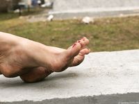 Feet - Vika - 2012-04-25 The first barefoot walk in 2012