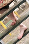 Feet - Viktoria - 2007-07-29 Barefoot home cleaning, spring slush and tender feet