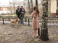 Feet - Viktoria - 2007-07-29 Barefoot home cleaning, spring slush and tender feet