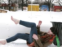 Feet - Yana - 2011-08-11 Snow and ice