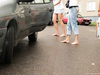 Feet - Zoya + Lana + Marisha - 2008-05-15 Barefoot ladies from Belarus