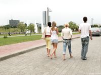 Feet - Zoya + Lana + Marisha - 2008-05-15 Barefoot ladies from Belarus