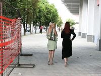 Feet - Zoya + Lera + Marisha - 2008-06-12 Barefoot ladies from Belarus