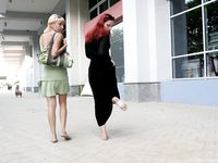 Feet - Zoya + Lera + Marisha - 2008-06-12 Barefoot ladies from Belarus